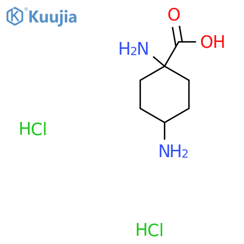 1,4-Diaminocyclohexane-1-carboxylic acid dihydrochloride structure