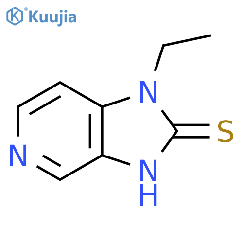 1-ethyl-1H-imidazo4,5-cpyridine-2-thiol structure