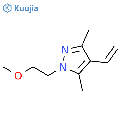 1H-Pyrazole, 4-ethenyl-1-(2-methoxyethyl)-3,5-dimethyl- structure