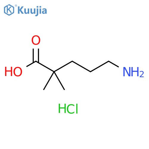 5-amino-2,2-dimethylpentanoic acid hydrochloride structure