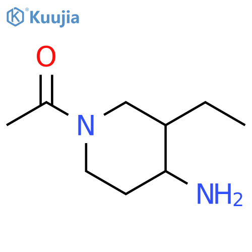 1-(4-amino-3-ethylpiperidin-1-yl)ethan-1-one structure