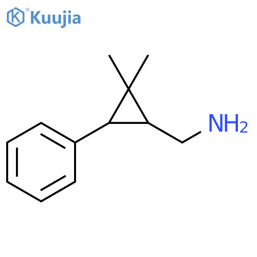 (2,2-dimethyl-3-phenylcyclopropyl)methanamine structure