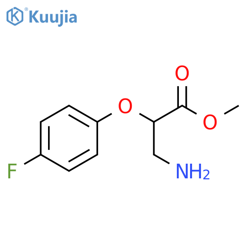 methyl 3-amino-2-(4-fluorophenoxy)propanoate structure