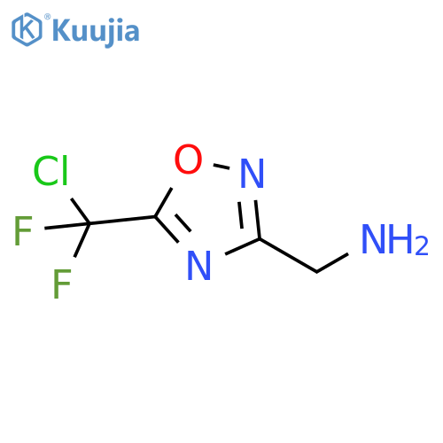 5-(chlorodifluoromethyl)-1,2,4-oxadiazol-3-ylmethanamine structure
