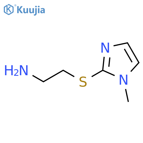 2-(2-Aminoethyl)sulfanyl-1-methyl-1H-imidazole structure