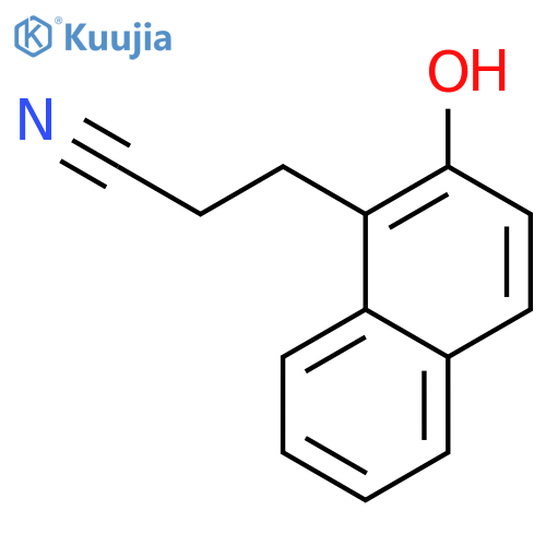 3-(2-Hydroxy-1-naphthyl)propanenitrile structure
