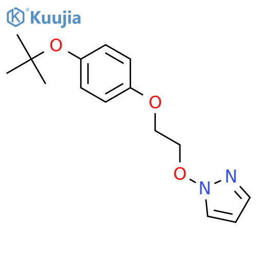 1-[2-(4-tert-Butoxyphenoxy)ethoxy]-1H-pyrazole structure
