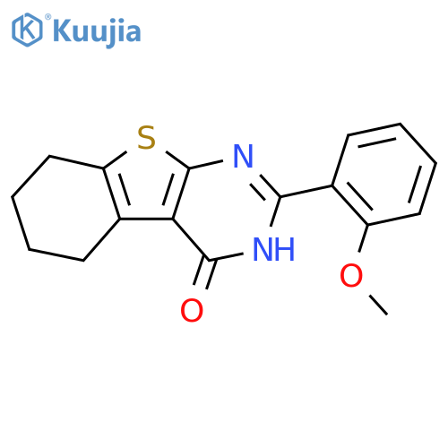 2-(2-Methoxyphenyl)-5,6,7,8-tetrahydro1benzothieno2,3-dpyrimidin-4(3H)-one structure