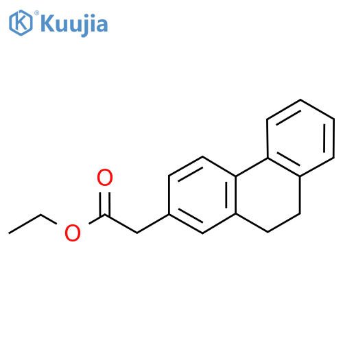 Ethyl 2-(9,10-dihydrophenanthren-2-yl)acetate structure