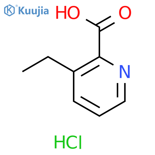 3-ethylpyridine-2-carboxylic acid hydrochloride structure