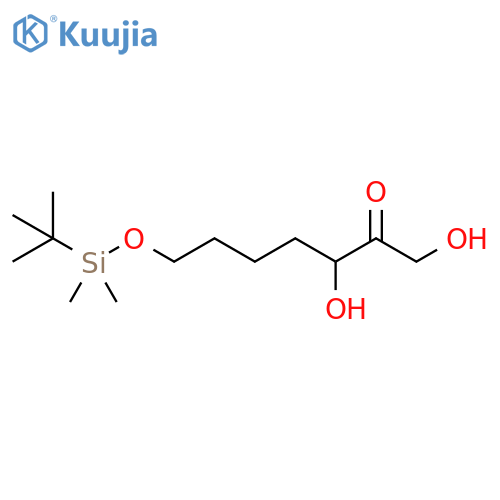 2-Heptanone, 7-[[(1,1-dimethylethyl)dimethylsilyl]oxy]-1,3-dihydroxy- structure