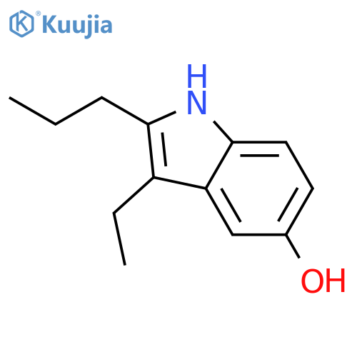 1H-Indol-5-ol, 3-ethyl-2-propyl- structure