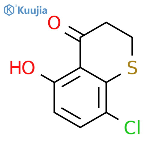 4H-1-Benzothiopyran-4-one, 8-chloro-2,3-dihydro-5-hydroxy- structure