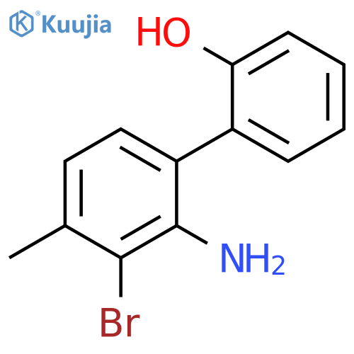 2'-Amino-3'-bromo-4'-methyl-[1,1'-biphenyl]-2-ol structure