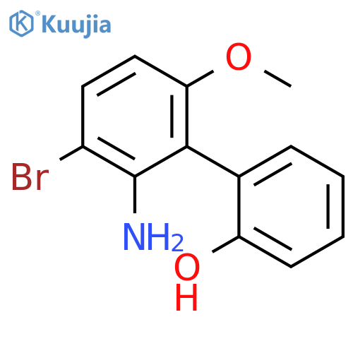 2'-Amino-3'-bromo-6'-methoxy-[1,1'-biphenyl]-2-ol structure