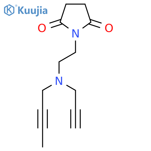 1-{2-(but-2-yn-1-yl)(prop-2-yn-1-yl)aminoethyl}pyrrolidine-2,5-dione structure