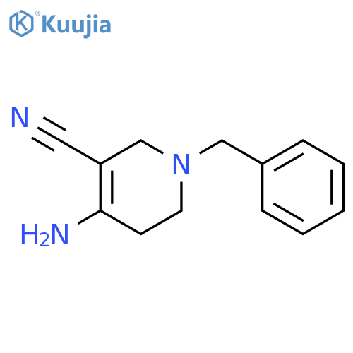4-Amino-1-benzyl-1,2,5,6-tetrahydro-pyridine-3-carbonitrile structure