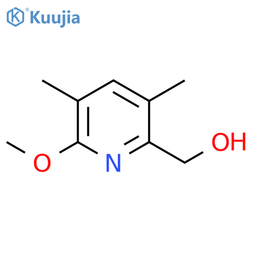 (6-methoxy-3,5-dimethylpyridin-2-yl)methanol structure
