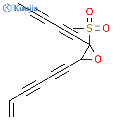 Oxirane, 3-(5-hexene-1,3-diynyl)-2-(methylsulfonyl)-2-(1,3-pentadiynyl)- structure