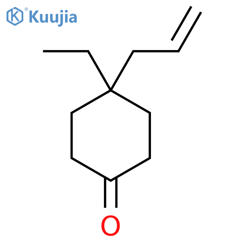 Cyclohexanone, 4-ethyl-4-(2-propen-1-yl)- structure