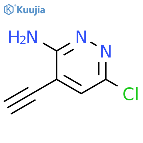 6-Chloro-4-ethynylpyridazin-3-amine structure