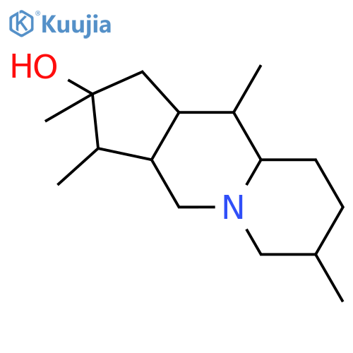 Cyclopenta[b]quinolizin-2-ol, dodecahydro-2,3,7,10-tetramethyl- structure