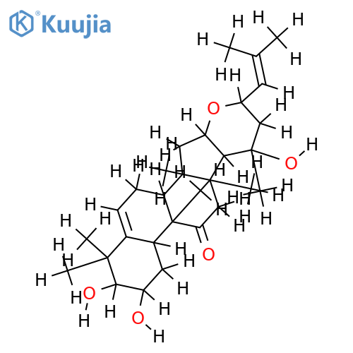 16alpha,23alpha-epoxy-2beta,3beta,20beta-trihydroxy-10alpha,23beta-cucurbit-5,24-dien-11-one structure