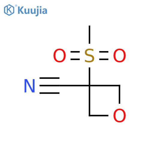 3-(Methylsulfonyl)oxetane-3-carbonitrile structure
