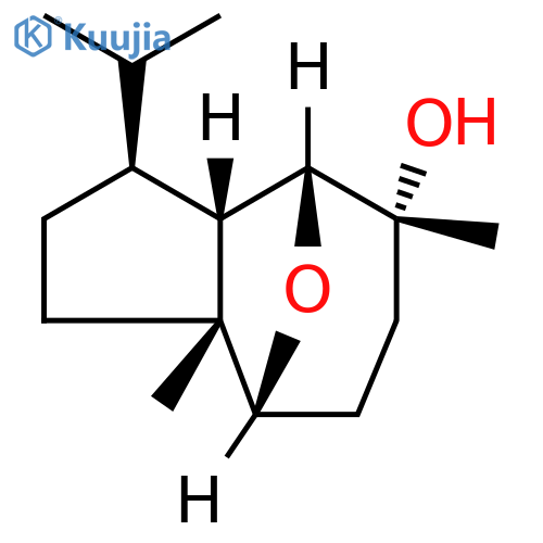 4,8-Epoxyazulen-5-ol,decahydro-5,8a-dimethyl-3-(1-methylethyl)-, (3R,3aR,4S,5S,8S,8aS)-rel-(-)- structure