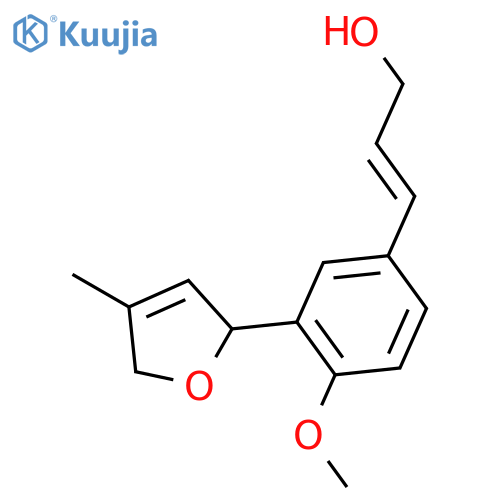 (+/-)-(2E)-3-[4-methoxy-3-(2,5-dihydro-4-methylfuran-2-yl)phenyl]prop-2-en-1-ol structure