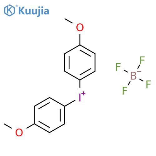 Di(p-anisyl)iodonium Tetrafluoborate structure