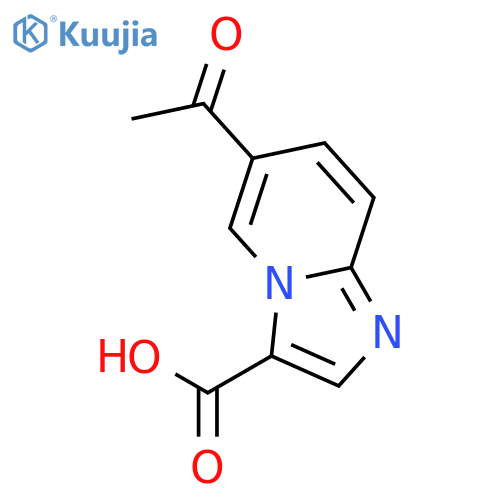6-acetyl-Imidazo[1,2-a]pyridine-3-carboxylic acid structure