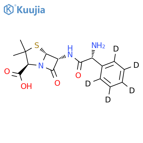 Ampicillin-d5(Mixture of Diastereomers) structure