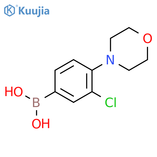 3-Chloro-4-morpholinophenylboronic acid structure