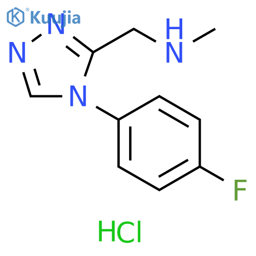 {[4-(4-fluorophenyl)-4H-1,2,4-triazol-3-yl]methyl}methylamine dihydrochloride structure