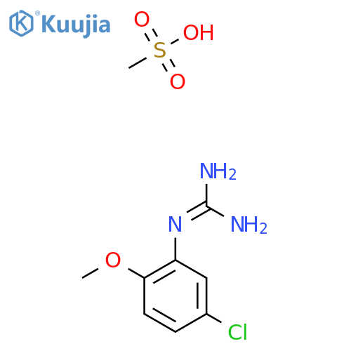 N-(5-Chloro-2-methoxyphenyl)guanidine methanesulfonate structure