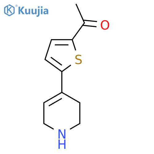 1-[5-(1,2,3,6-Tetrahydropyridin-4-yl)thiophen-2-yl]ethan-1-one structure