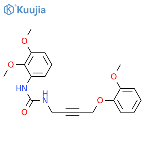 3-(2,3-dimethoxyphenyl)-1-4-(2-methoxyphenoxy)but-2-yn-1-ylurea structure