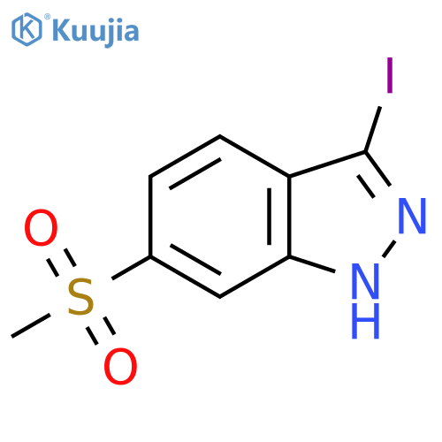 3-Iodo-6-(methylsulfonyl)-1h-indazole structure