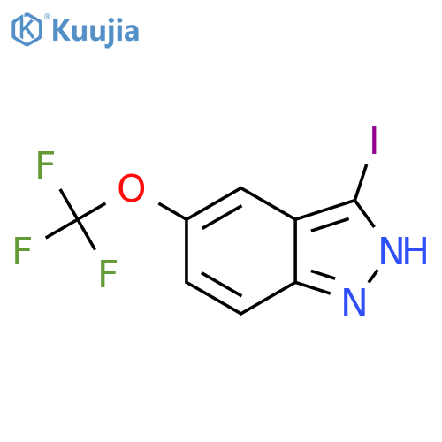 3-Iodo-5-(trifluoromethoxy)-1H-indazole structure