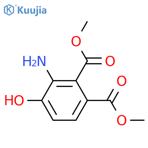 1,2-dimethyl 3-amino-4-hydroxybenzene-1,2-dicarboxylate structure