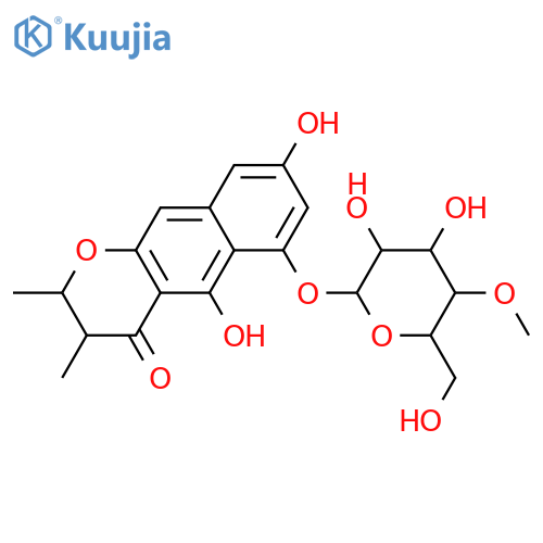 2,3-Dihydro-5,6,8-trihydroxy-2,3-dimethyl-4H-naphtho[2,3-b]pyran-4-one; (2S,3R)-form, 6-O-(4-O-Methyl-β-D-glucopyranoside) structure
