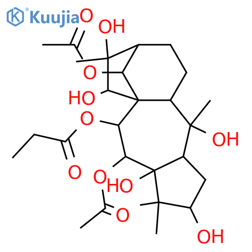 3,5,6,7,10,14,15,16-Grayanotoxaneoctol; (1α,3β,5β,6β,7α,10α,14β,15α,16α)-form, 7-Propanoyl, 6,14-di-Ac structure