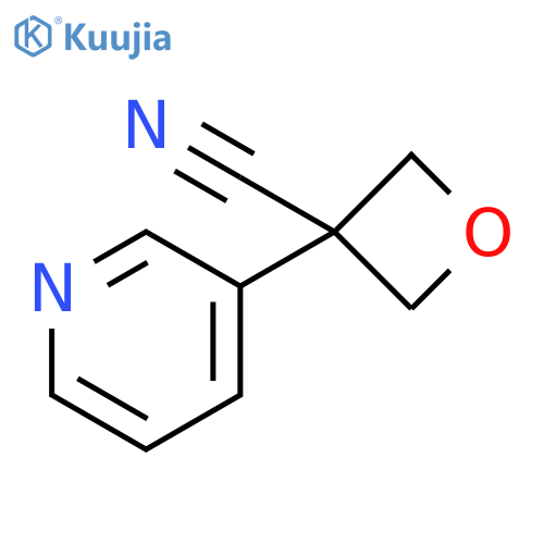 3-Oxetanecarbonitrile, 3-(3-pyridinyl)- structure