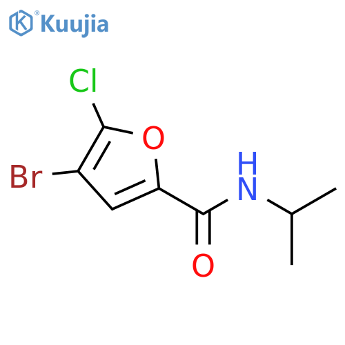 4-Bromo-5-chloro-furan-2-carboxylic acid isopropylamide structure