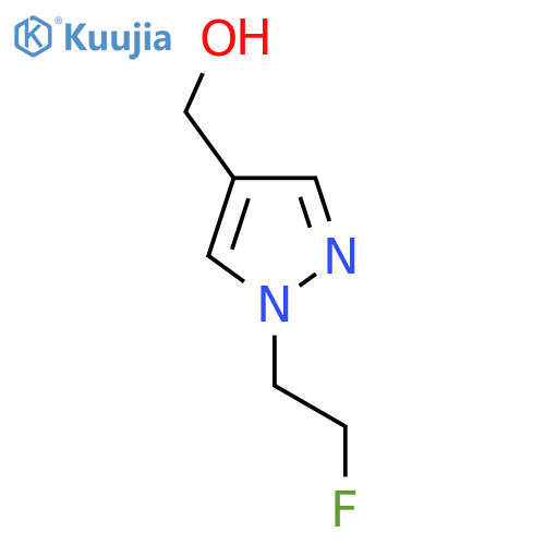 [1-(2-fluoroethyl)-1H-pyrazol-4-yl]methanol structure