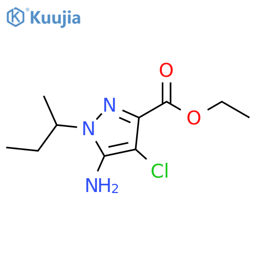Ethyl 5-amino-4-chloro-1-sec-butyl-pyrazole-3-carboxylate structure