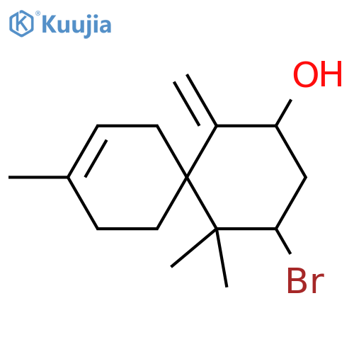 10-Bromo-2,7(14)-chamigradien-8-ol; (6S,8R,10R)-form structure