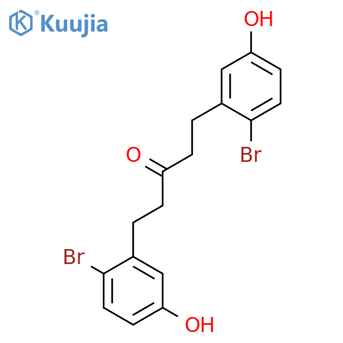 1,5-Bis(2-bromo-5-hydroxyphenyl)pentan-3-one structure