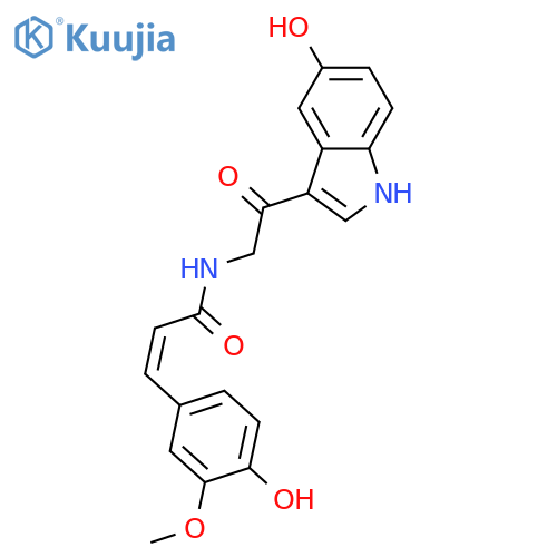 3-(Aminoacetyl)-5-hydroxy-1H-indole; Nb-(4-Hydroxy-3-methoxy-Z-cinnamoyl) structure